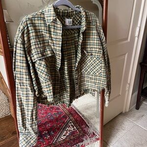 UO Plaid Cropped Jacket